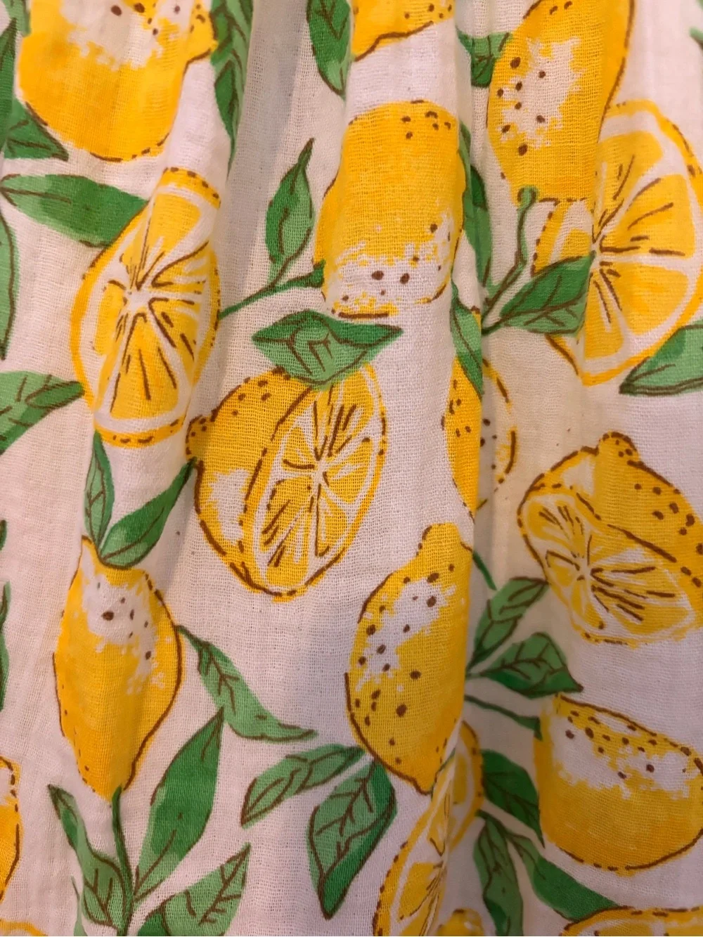 GAP White & Yellow Lemon-Print Girls Sundress